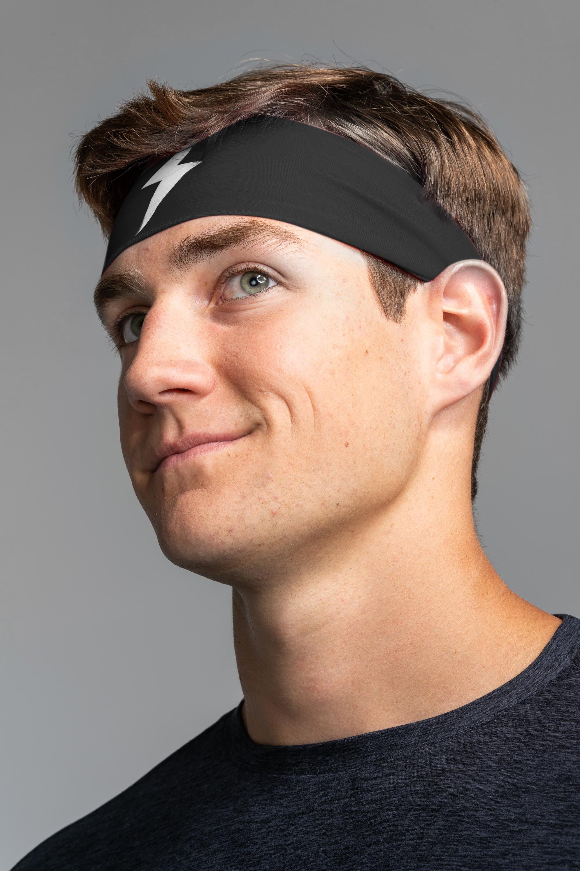 Performance Headband for Workouts & Sports | BRUCE BOLT Black