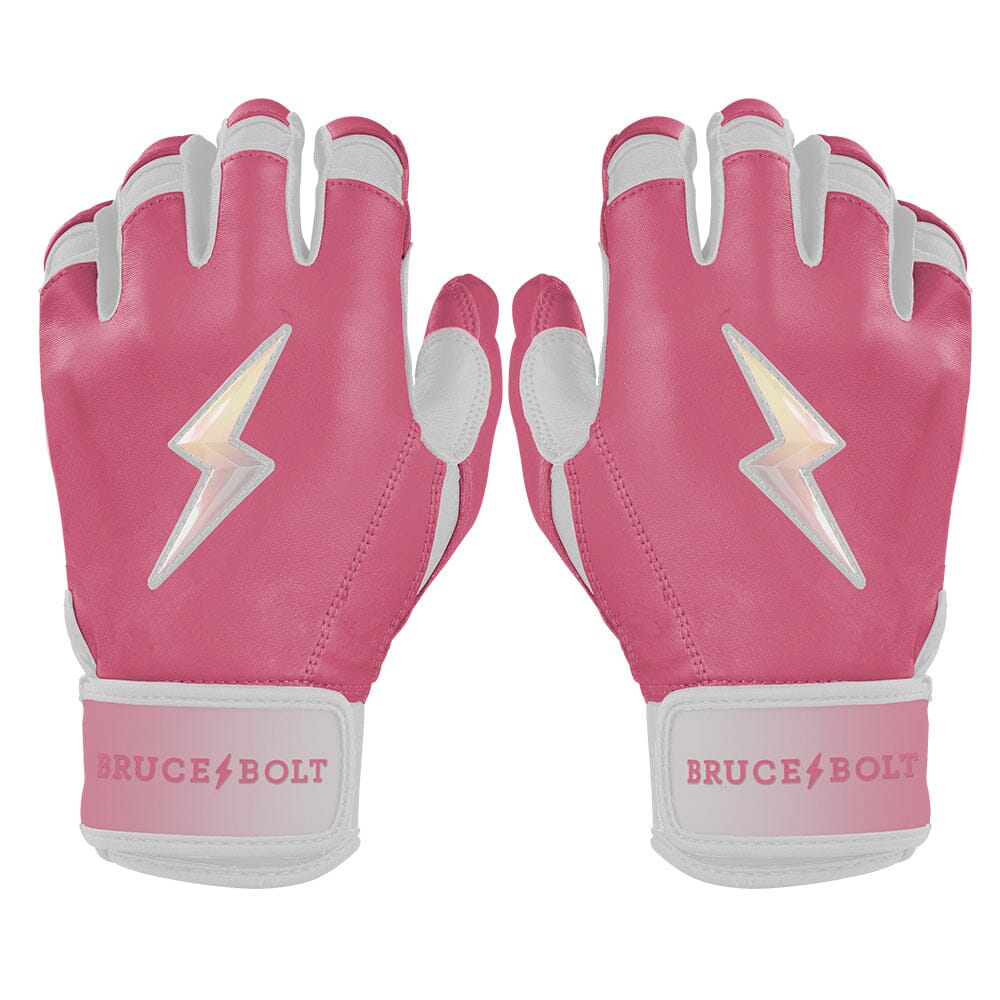 Premium Pro Short Cuff Batting Gloves - Cabretta Leather & Wrist Support | Bruce Bolt