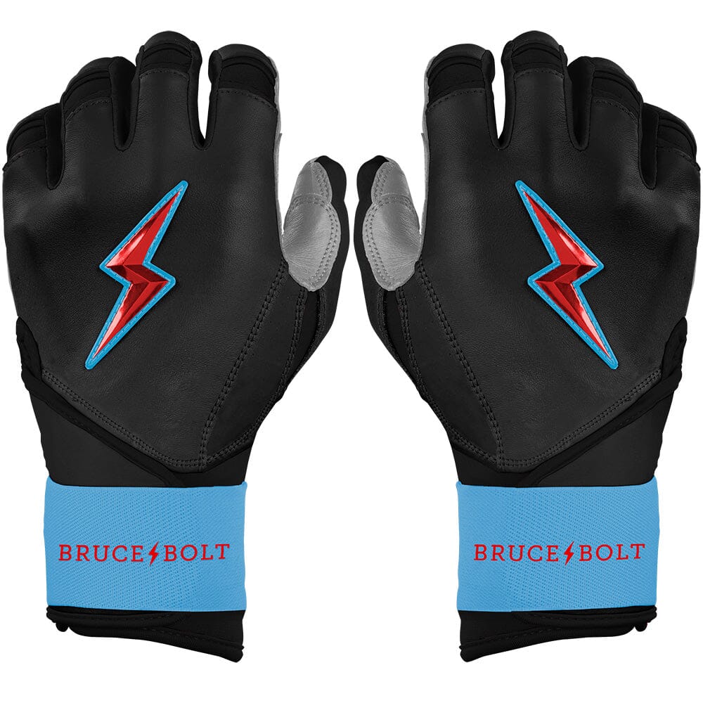 Premium Pro Long Cuff Batting Gloves with Cabretta Leather | Bruce Bolt