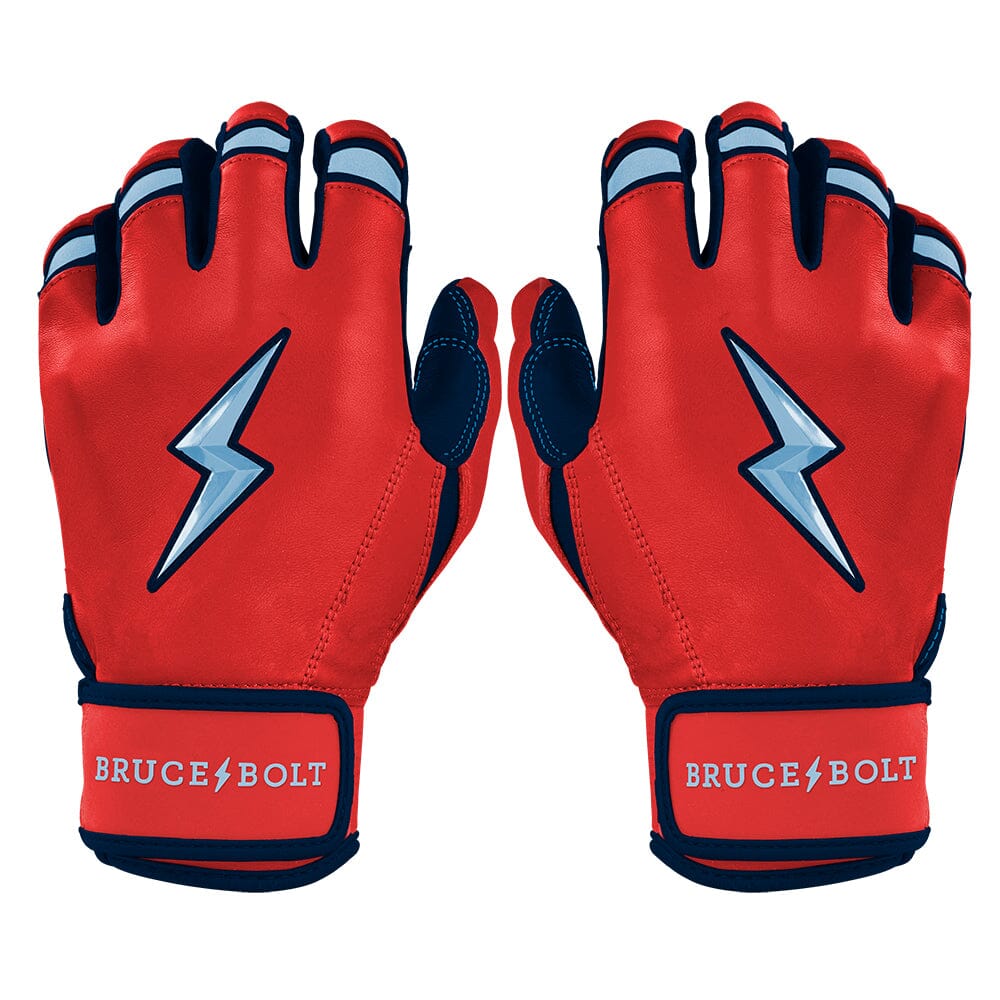 Premium Short Cuff Batting Gloves with Cabretta Leather & Wrist Support | BRUCE BOLT NOOTBAAR Series