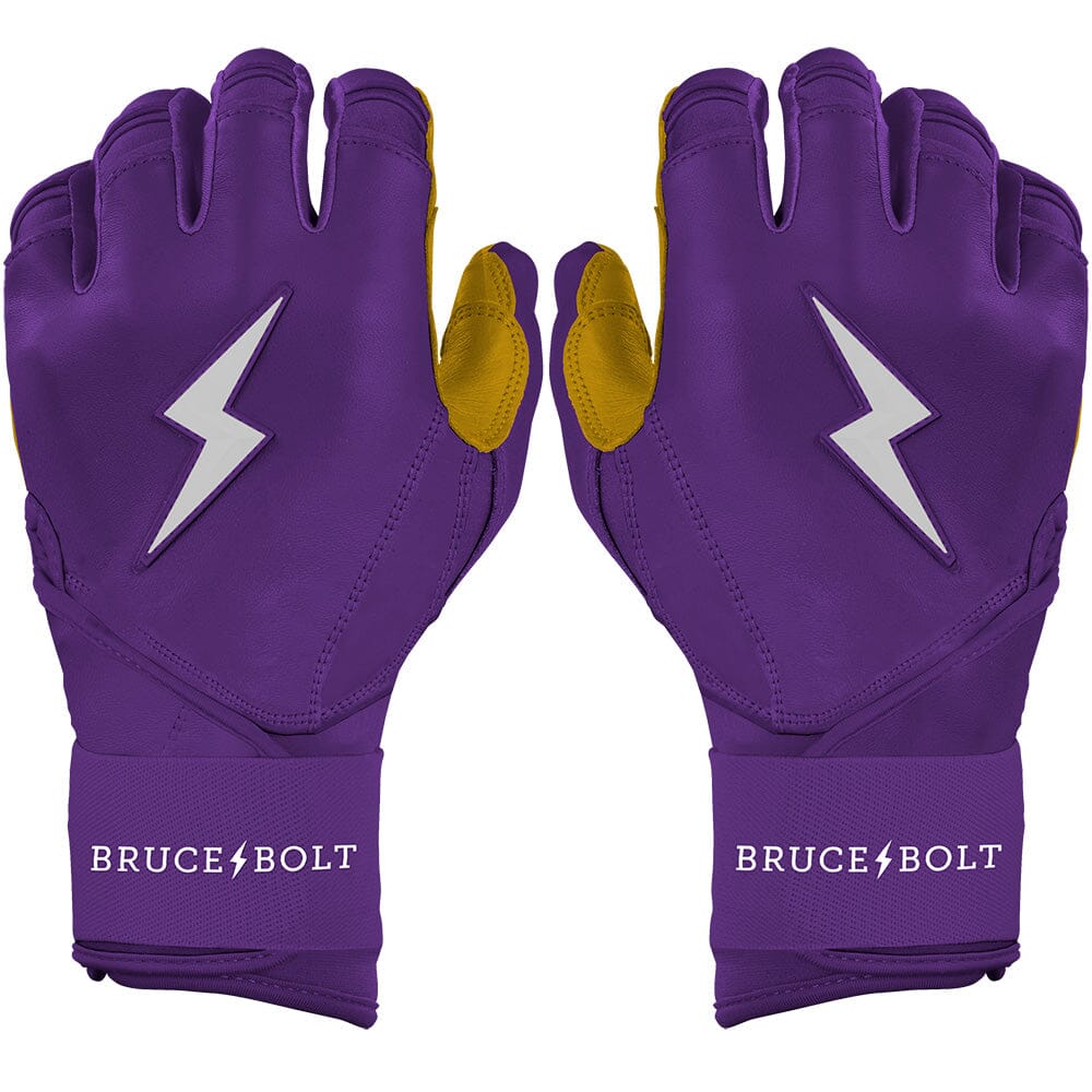 Premium Long Cuff Batting Gloves with Reinforced Leather | Bruce Bolt