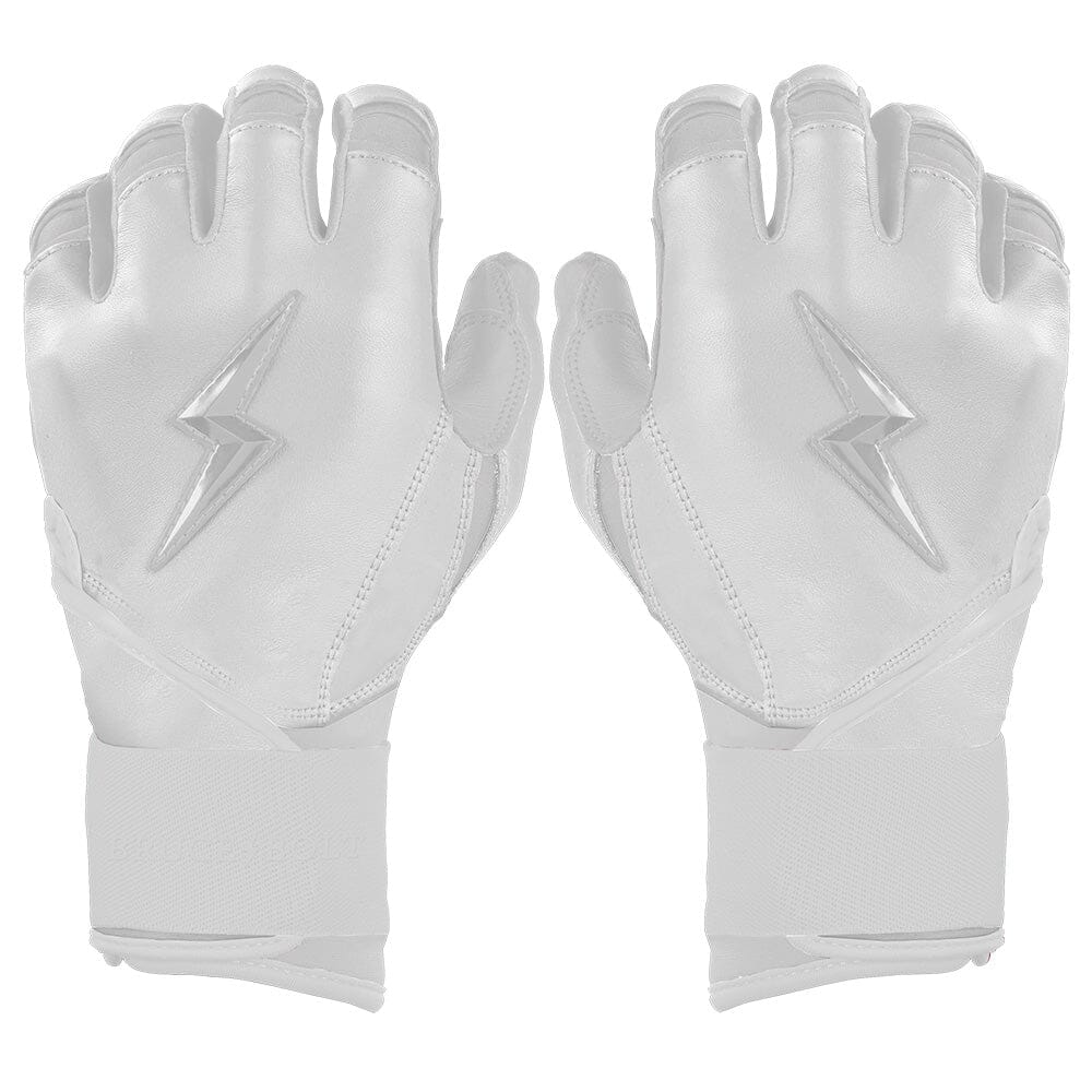 Premium Long Cuff Batting Gloves with Cabretta Leather & Double Inverse Cuff | Bruce Bolt