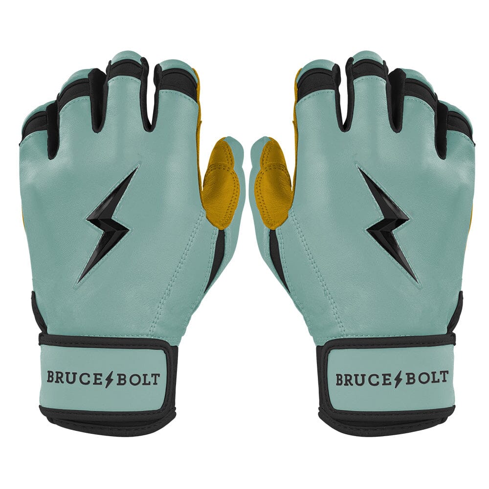 Premium Short Cuff Batting Gloves with Double Reinforced Palm | Bruce Bolt Patriot Series