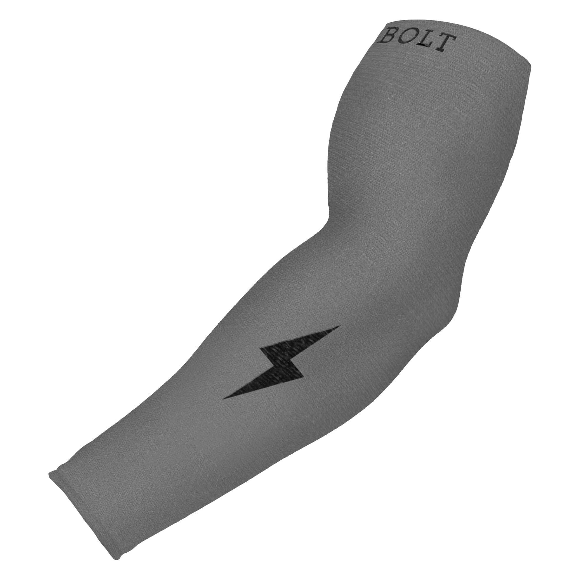 Graduated Compression Arm Sleeve for Baseball & Recovery | Bruce Bolt Grey
