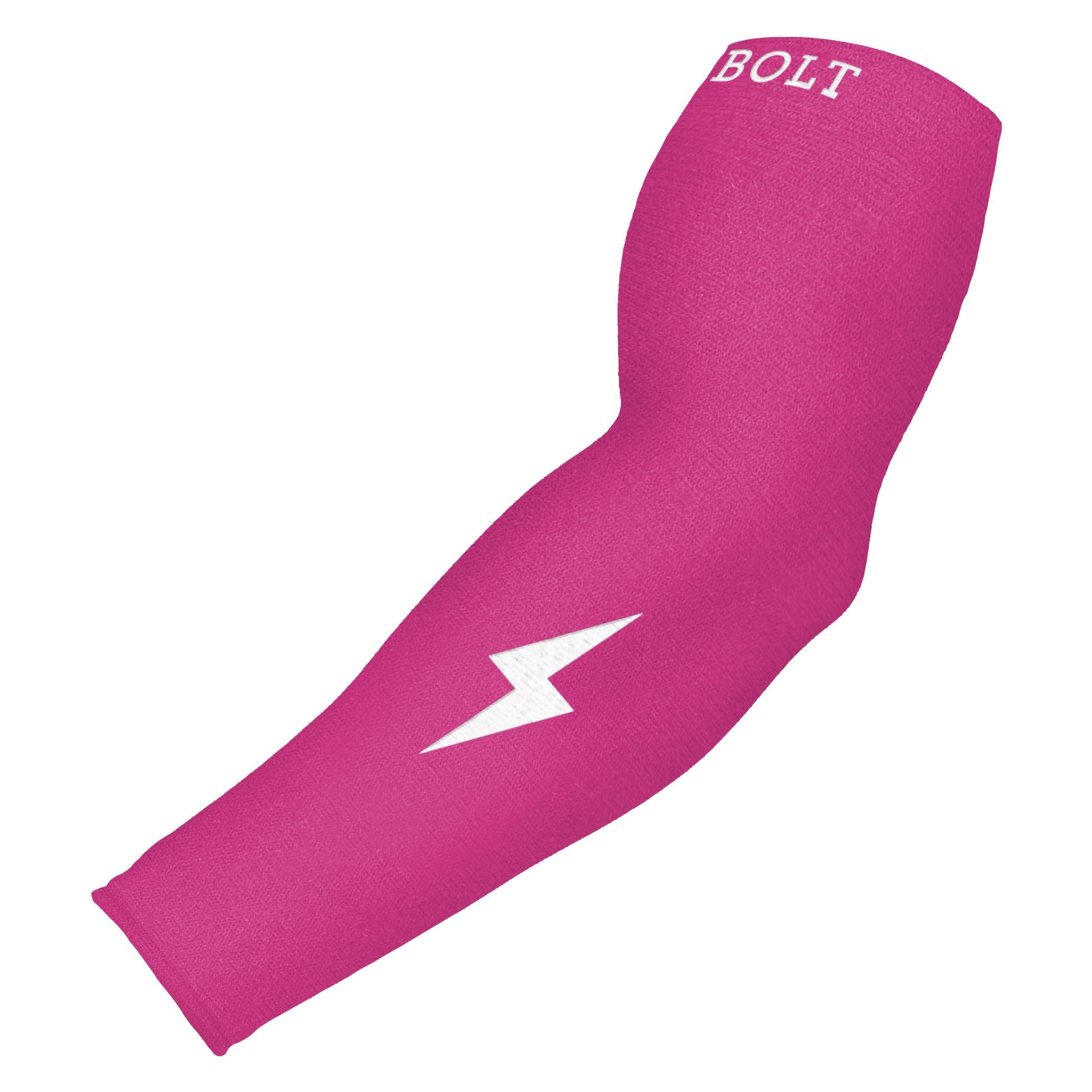 Graduated Compression Arm Sleeve for Baseball & Recovery | BRUCE BOLT Pink