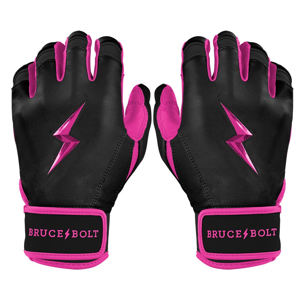Premium Short Cuff Batting Gloves with Reinforced Palm & Wide Cuff | Bruce Bolt Pro Series
