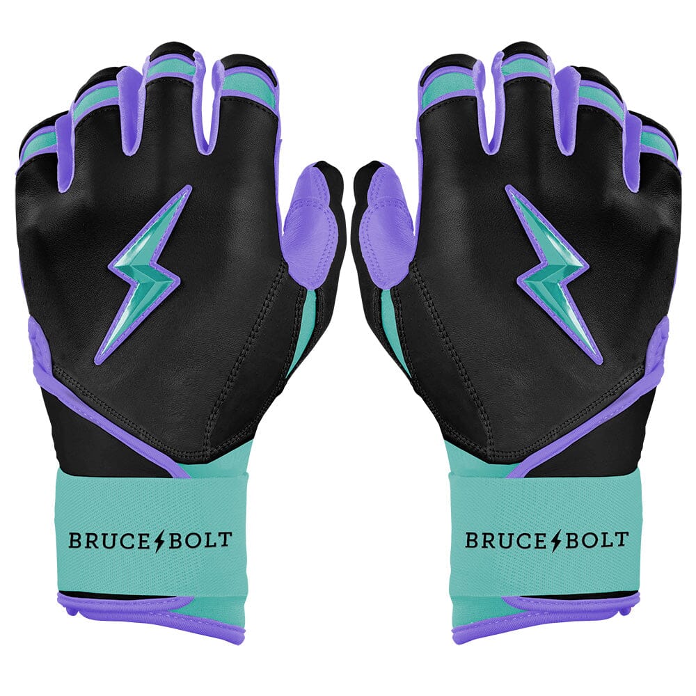 Premium Long Cuff Batting Gloves with Cabretta Leather | Bruce Bolt Moonshots