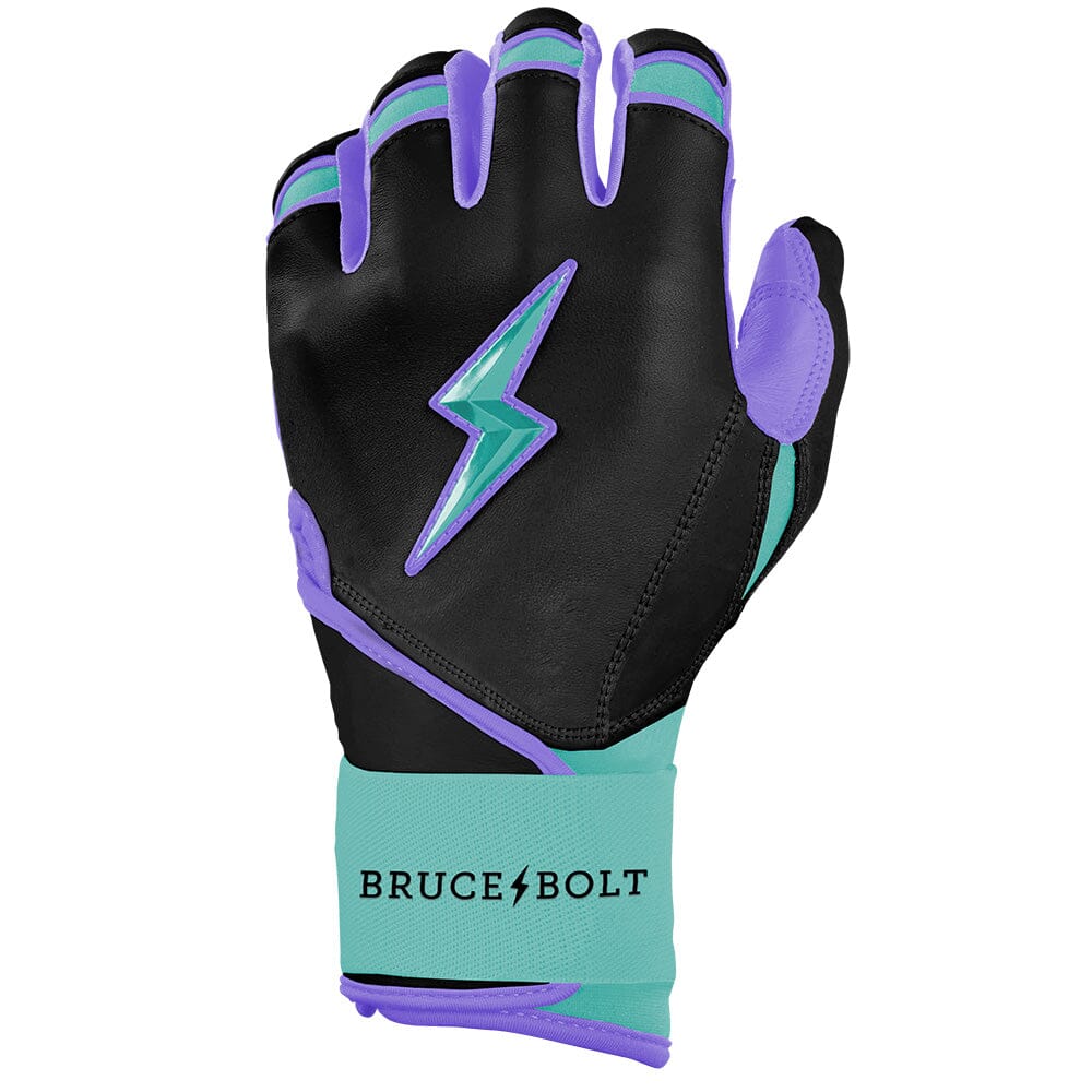 Premium Long Cuff Batting Gloves with Cabretta Leather | Bruce Bolt Moonshots