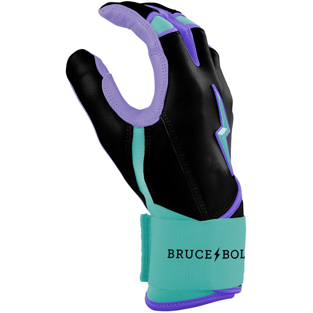 Premium Long Cuff Batting Gloves with Cabretta Leather | Bruce Bolt Moonshots