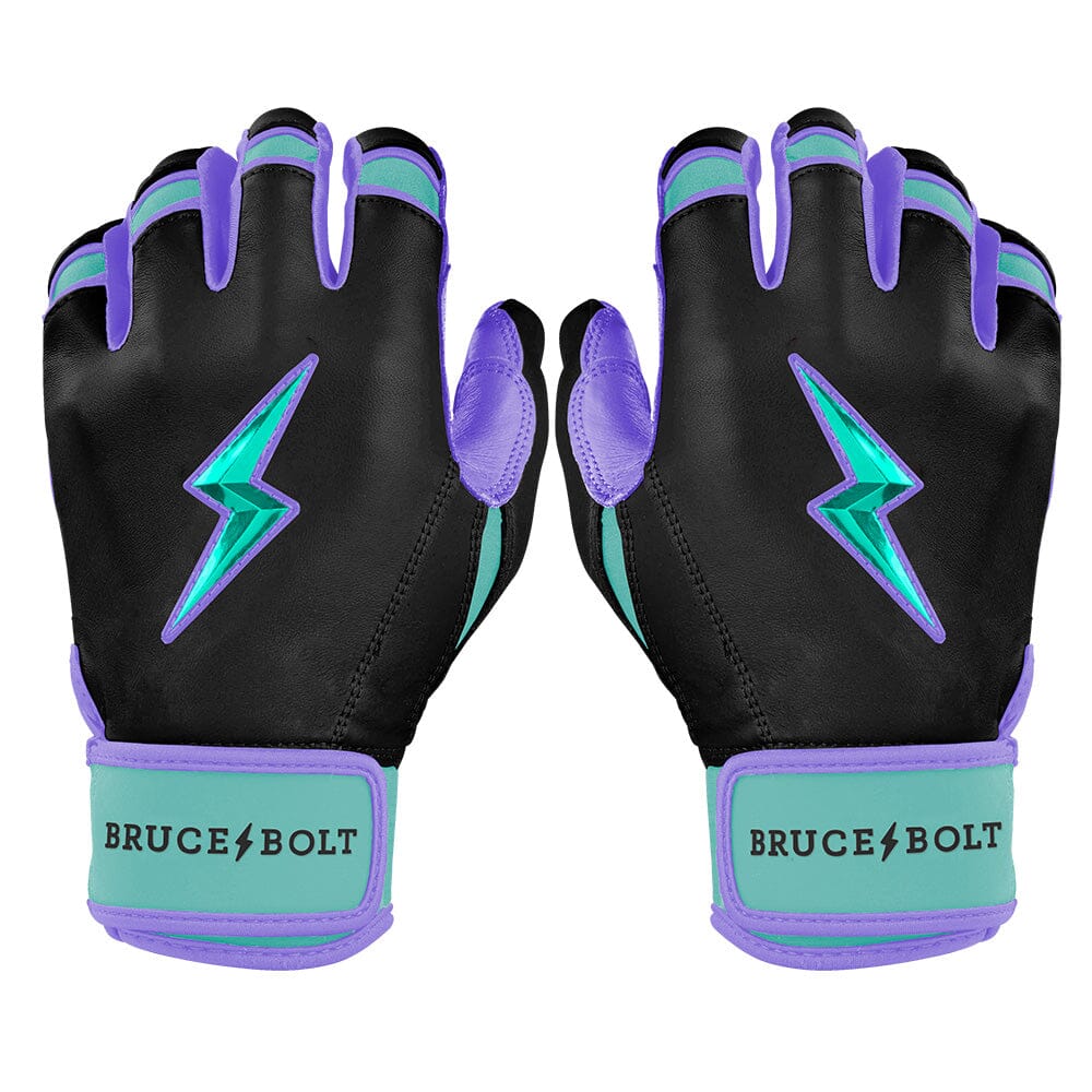 Premium Short Cuff Batting Gloves with Cabretta Leather | Bruce Bolt Moonshots