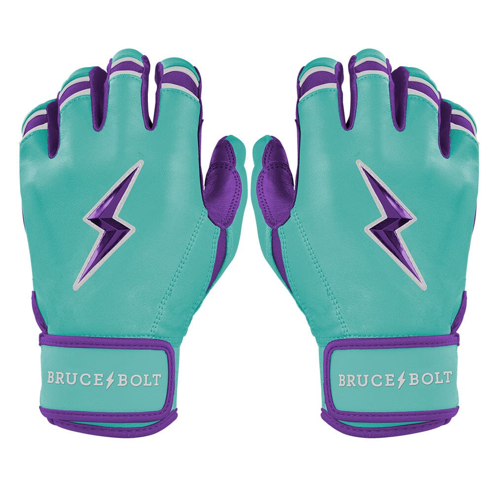 Premium Short Cuff Batting Gloves with Cabretta Leather | Marte Teal