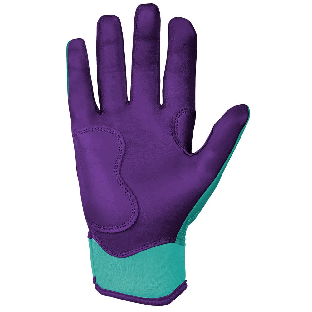 Premium Short Cuff Batting Gloves with Cabretta Leather | Marte Teal