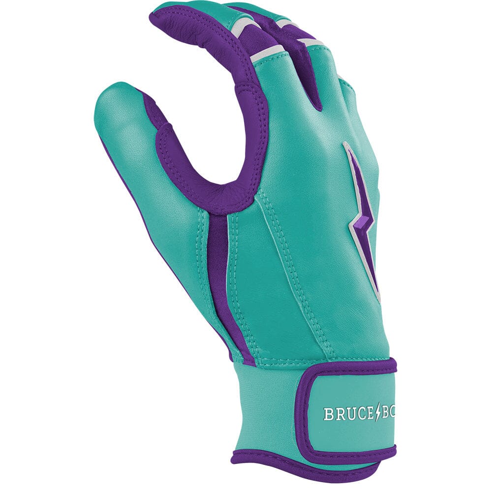 Premium Short Cuff Batting Gloves with Cabretta Leather | Marte Teal