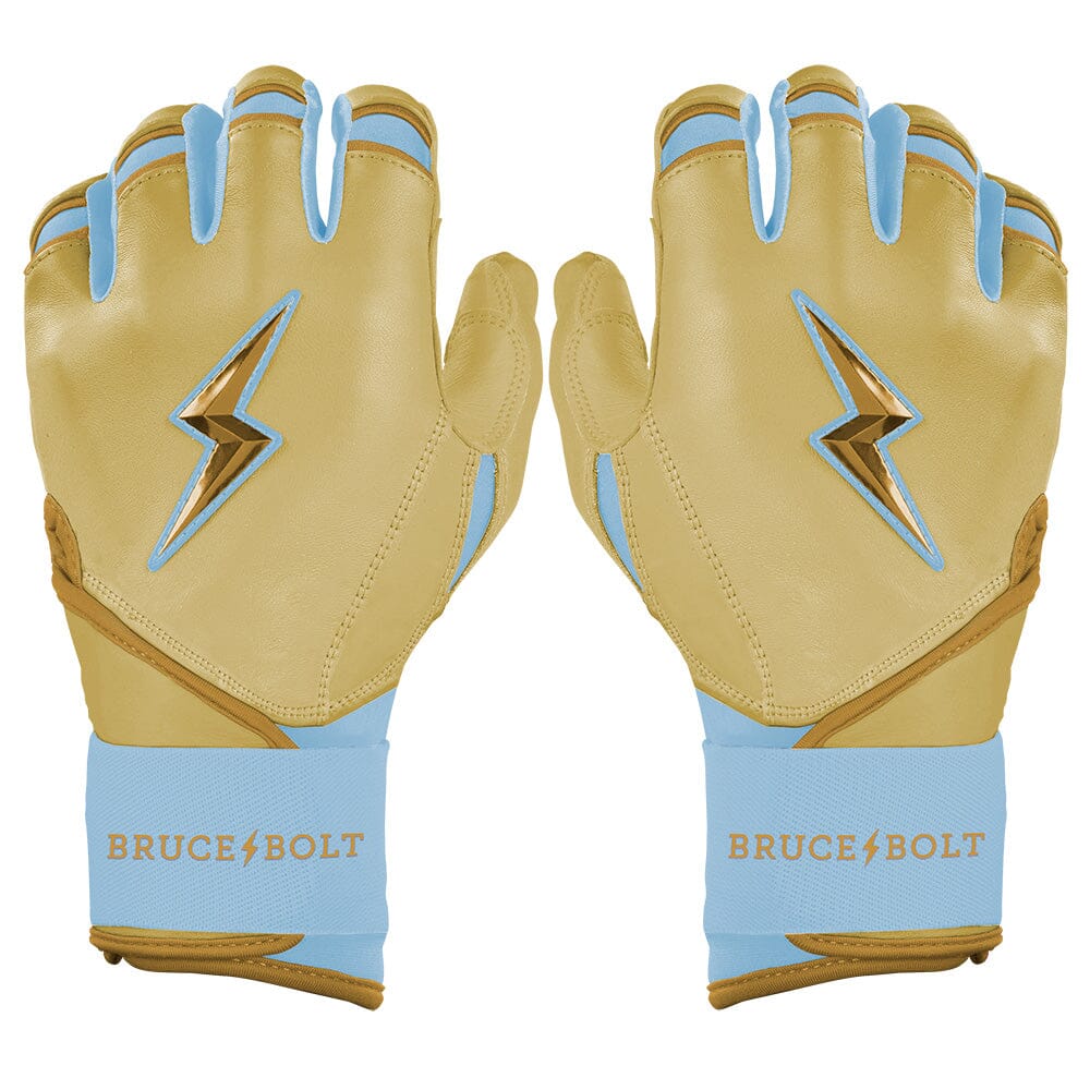 Premium Long Cuff Batting Gloves with Cabretta Leather | Bruce Bolt