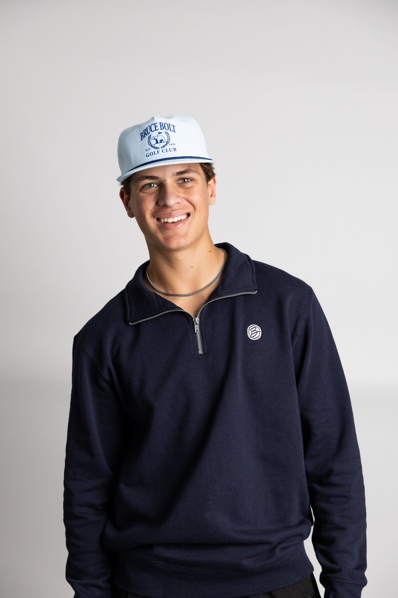 Baby Blue Rope Snapback Hat for Golf & Outdoor | BRUCE BOLT