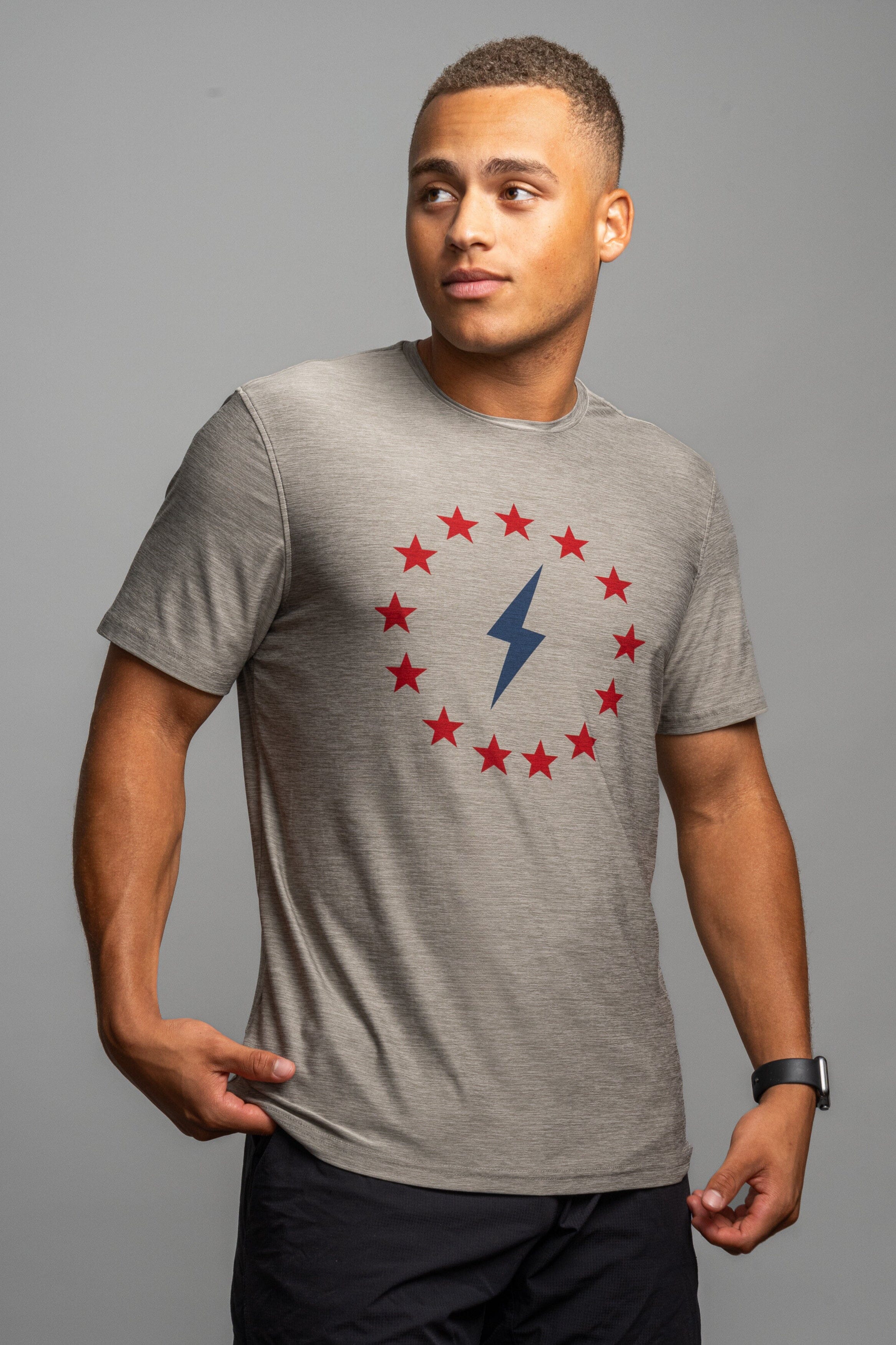 SuperSoft Patriotic T-Shirt for Workouts & Casual Wear | Betsy Ross