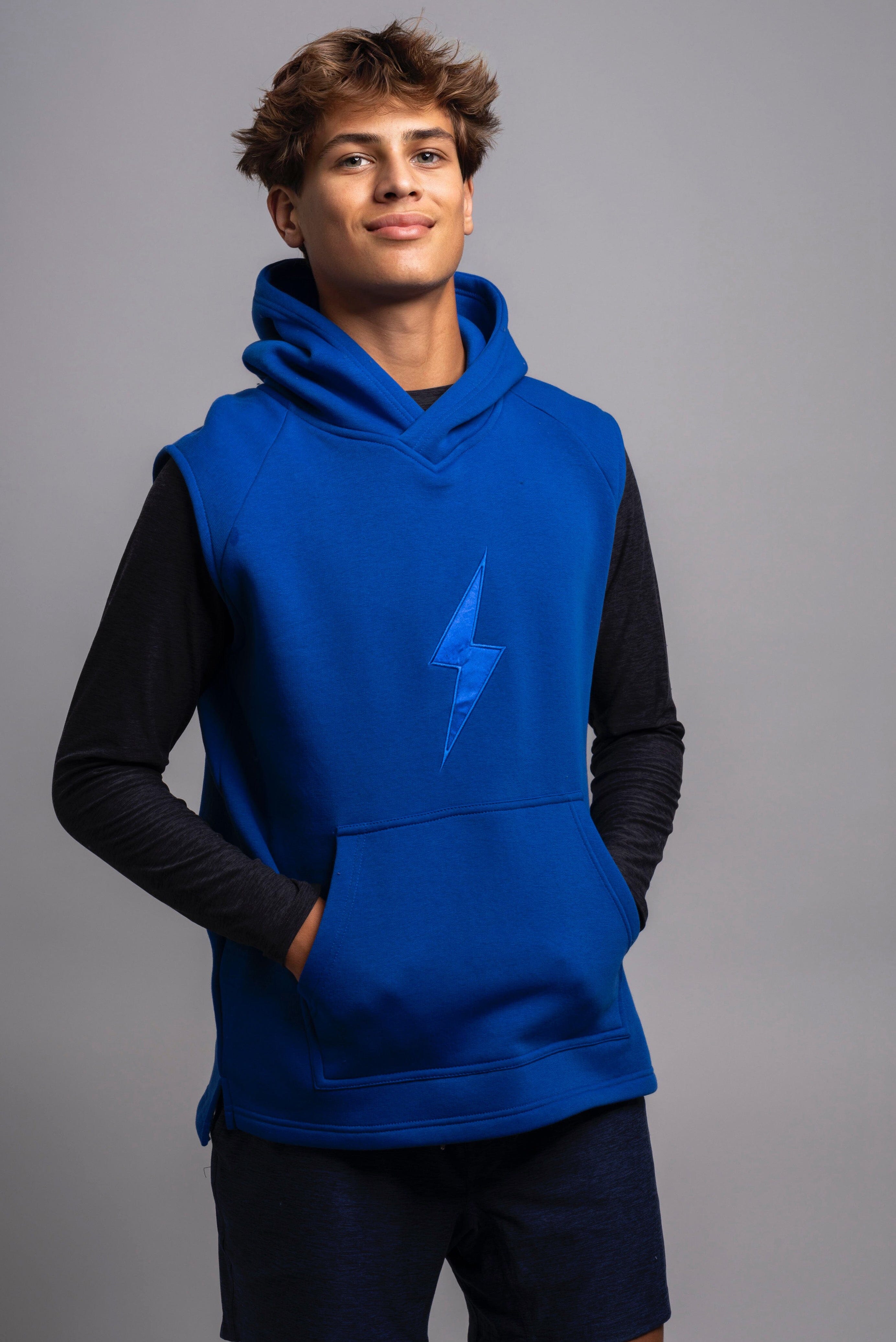 Sleeveless Hoodie for Athletes | Cotton-Poly Blend | BRUCE BOLT
