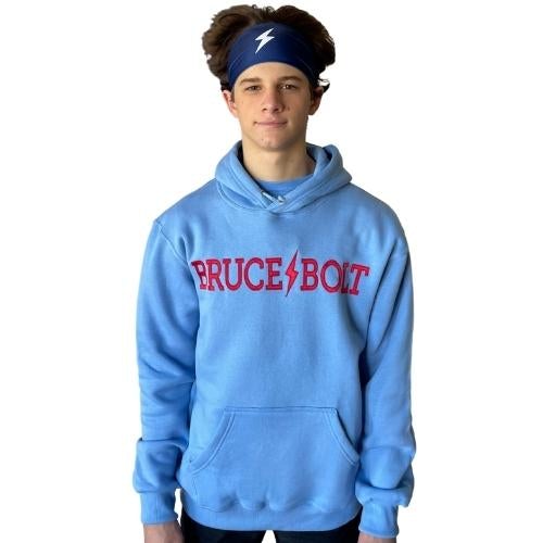 Soft Cotton Blend Hoodie for Baseball & Training | Bruce Bolt Baby Blue