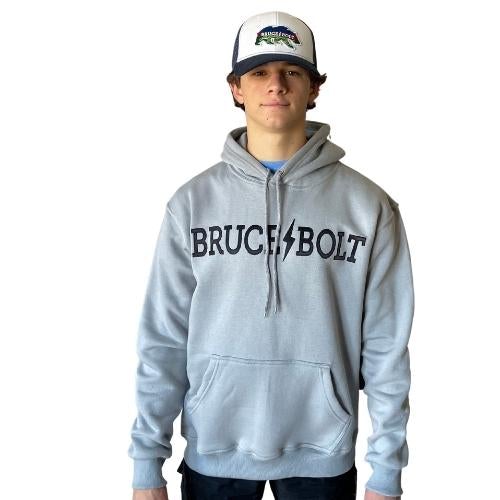 Men's Cotton Blend Hoodie for Baseball & Training | Bruce Bolt Grey