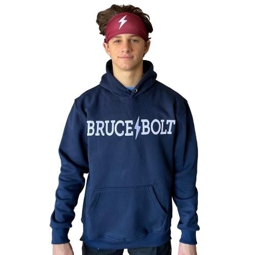 Soft Cotton Blend Hoodie for Athletes & Training | Bruce Bolt Navy
