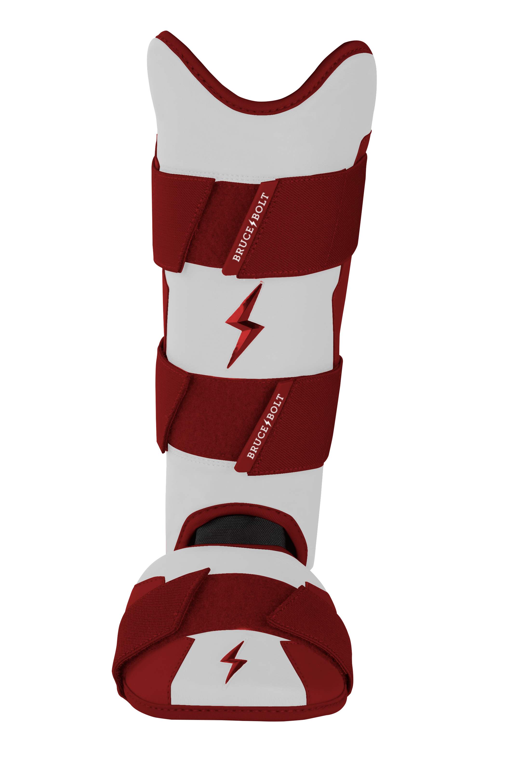 Premium Baseball Leg Guard with Moldable Shell & Sharkskin Liner | BRUCE BOLT Chrome Series