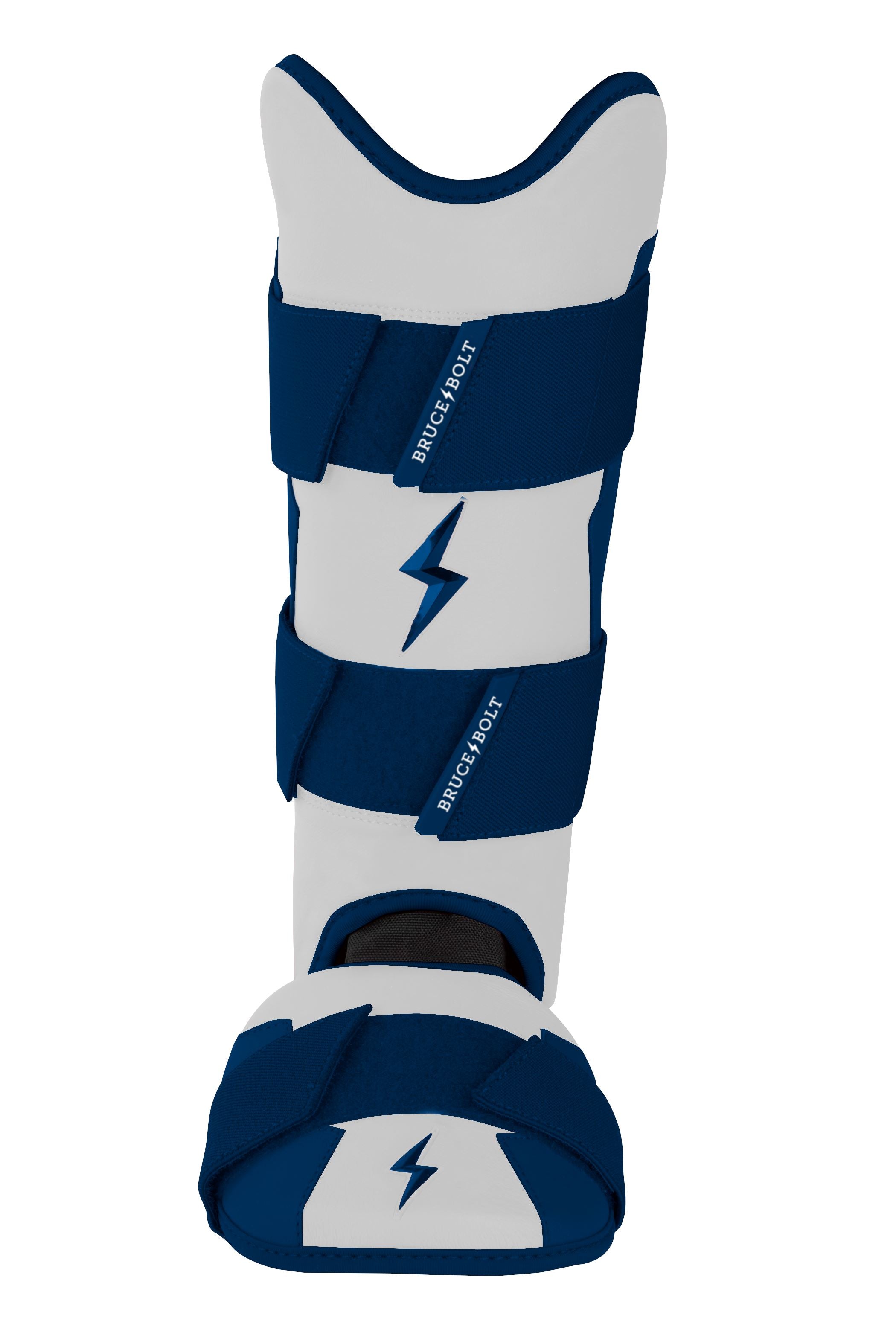 Premium Baseball Leg Guard with Moldable Shell & Sharkskin Inner | BRUCE BOLT Chrome Series