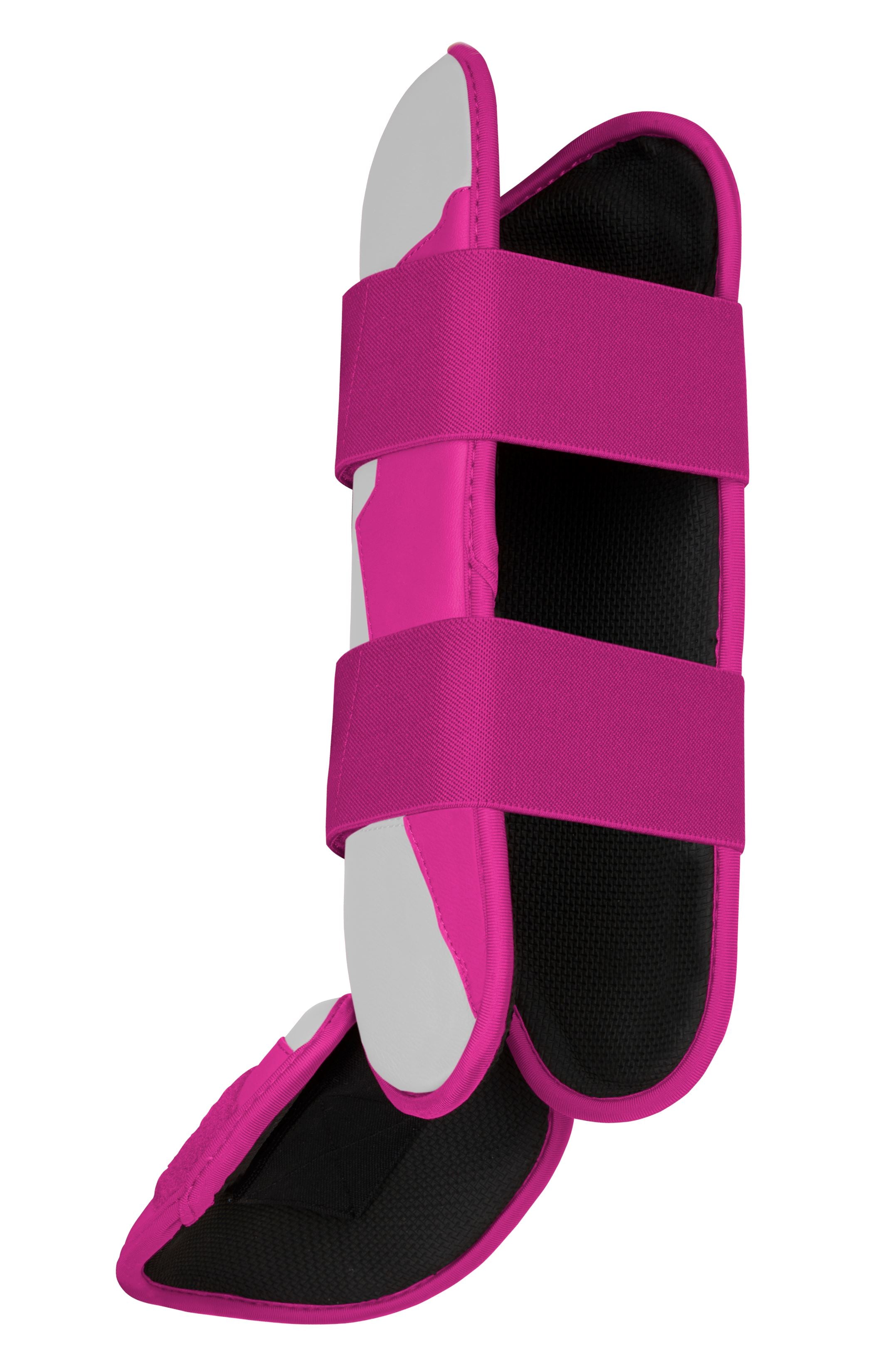 Pink Baseball Leg Guard with Moldable Shell & Sharkskin Inner | BRUCE BOLT Chrome Series