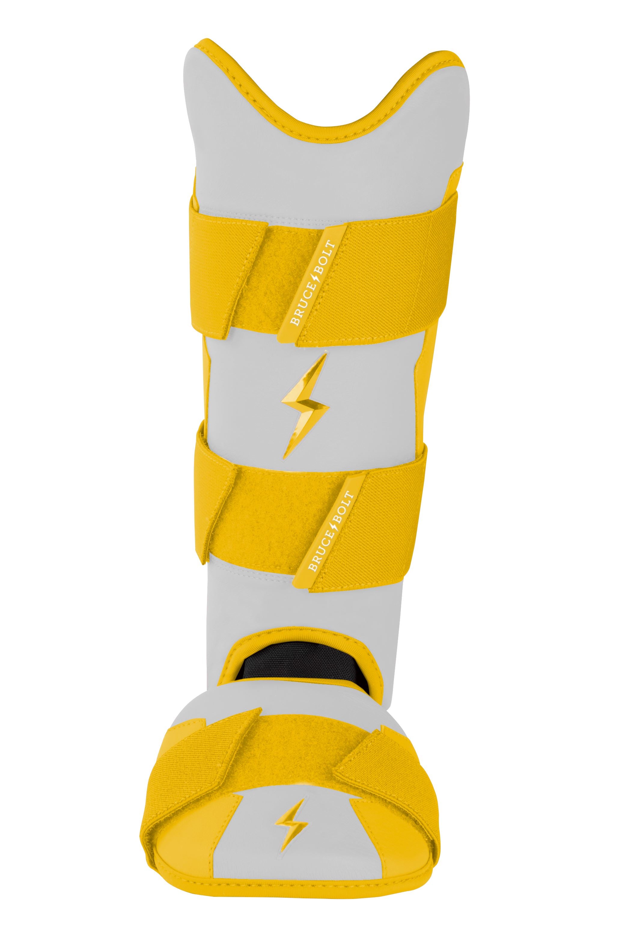 Premium Baseball Leg Guard with Moldable Shell & Sharkskin Inner | BRUCE BOLT Chrome Series