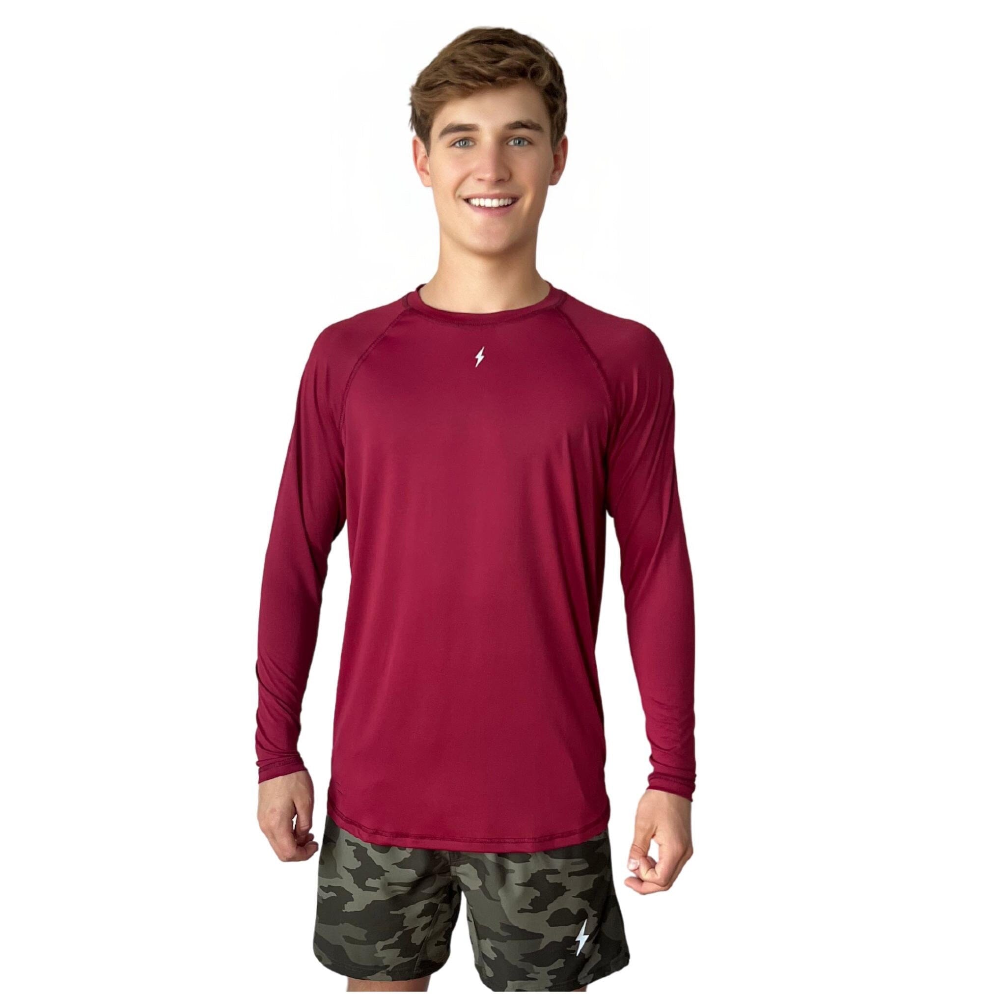 Performance Long Sleeve T-Shirt with Moisture-Wicking & Reflective Logo | BRUCE BOLT
