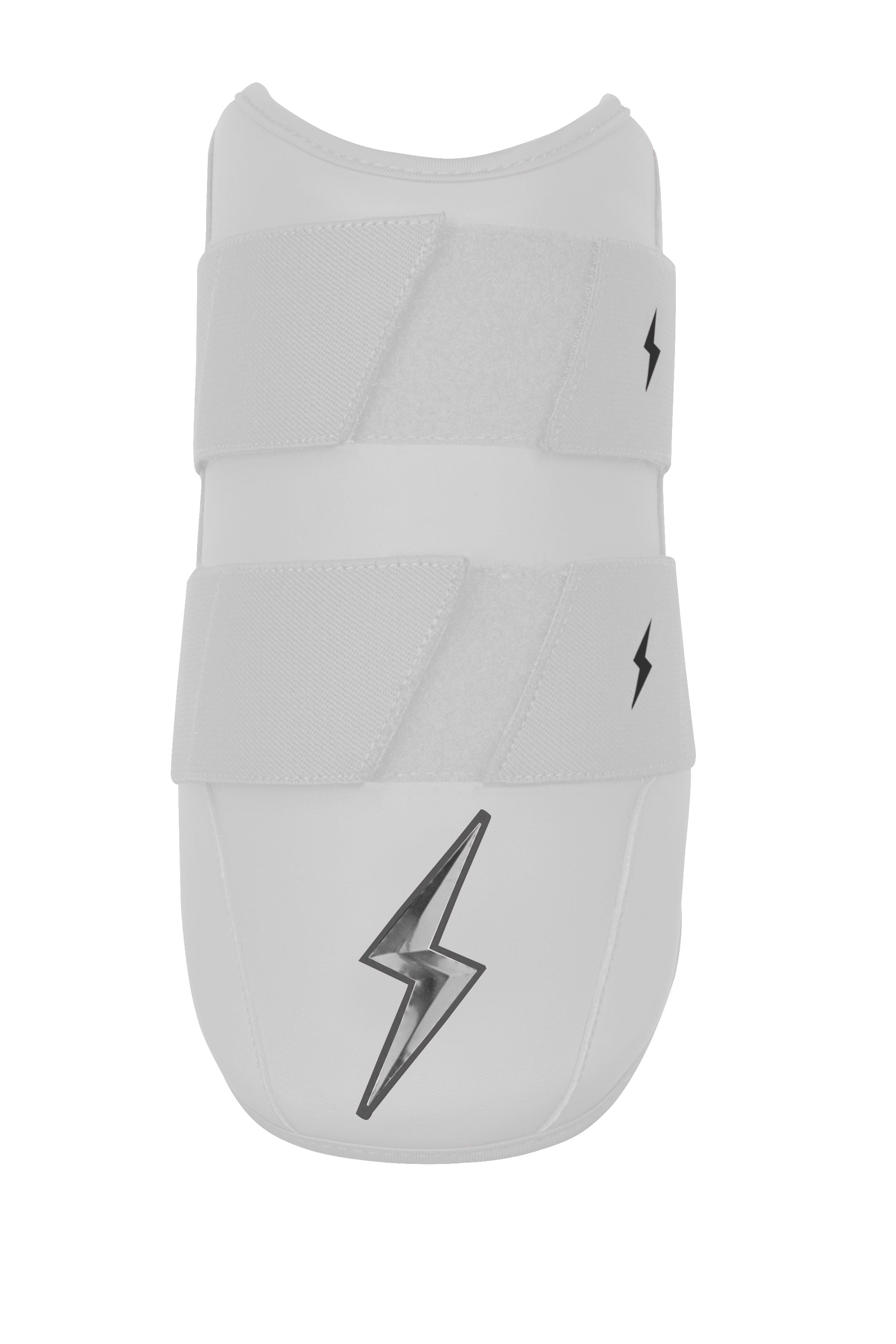 Premium Pro 9" Elbow Guard for Baseball | Bruce Bolt Chrome White
