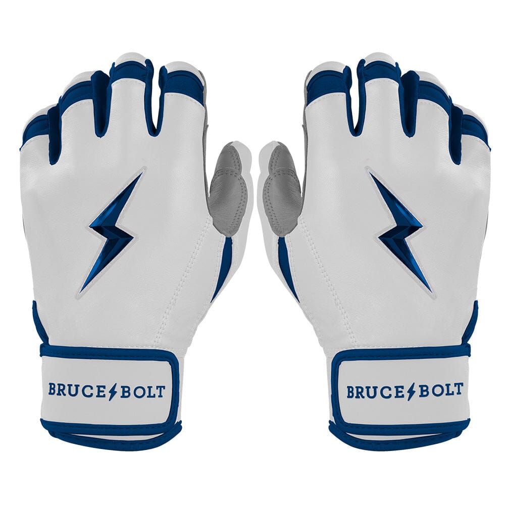Premium Short Cuff Batting Gloves with Reinforced Palm | Chrome Series Navy