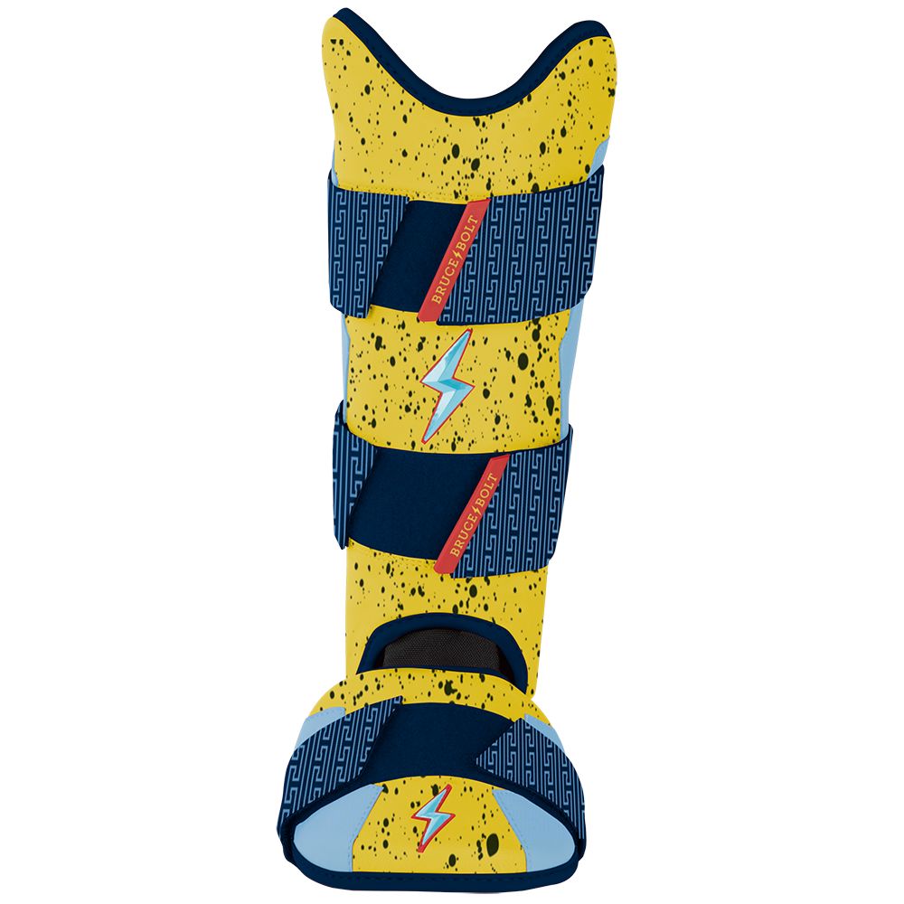 Baseball Leg Guard with Moldable Shell & Shark Skin Grip | Bruce Bolt Signature Series