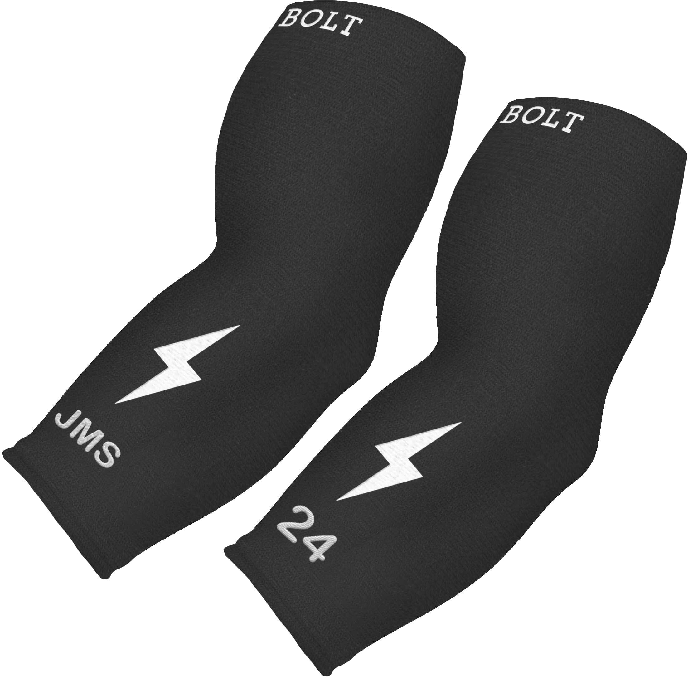 Personalized Compression Arm Sleeve 3/4 Length | BRUCE BOLT Black