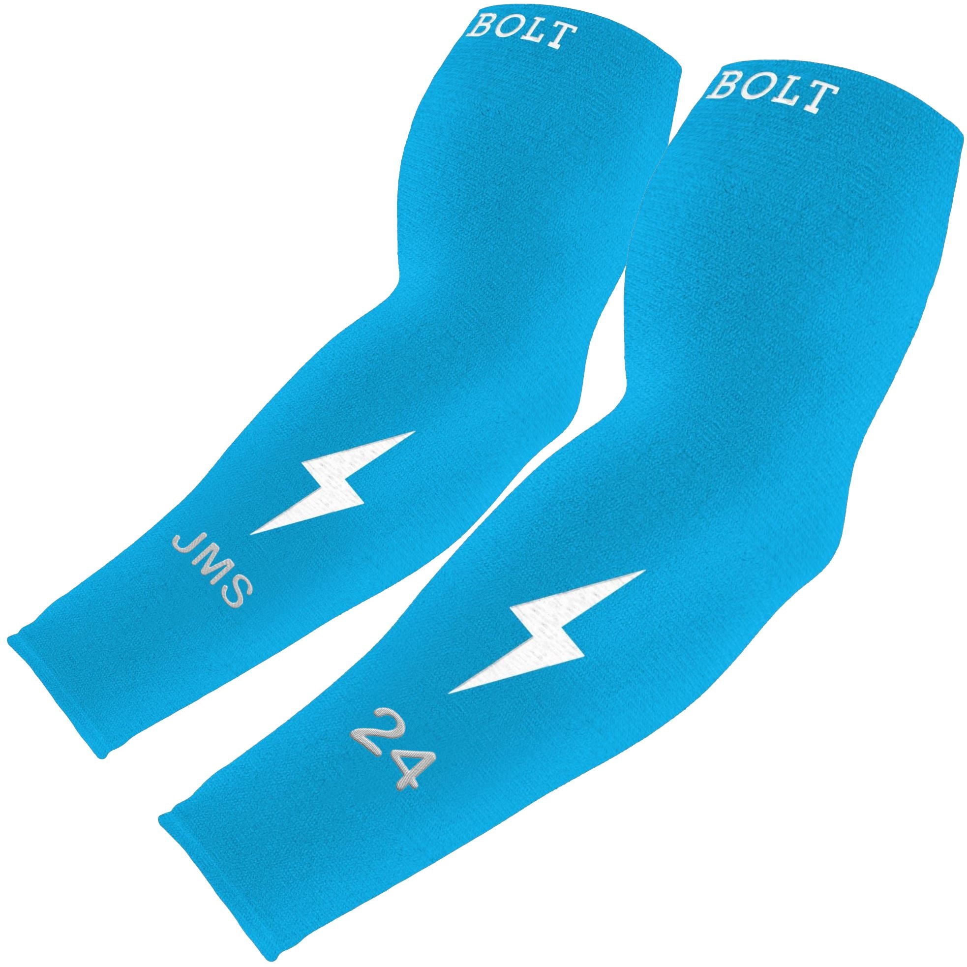 Personalized Graduated Compression Arm Sleeve | BRUCE BOLT Miami Blue