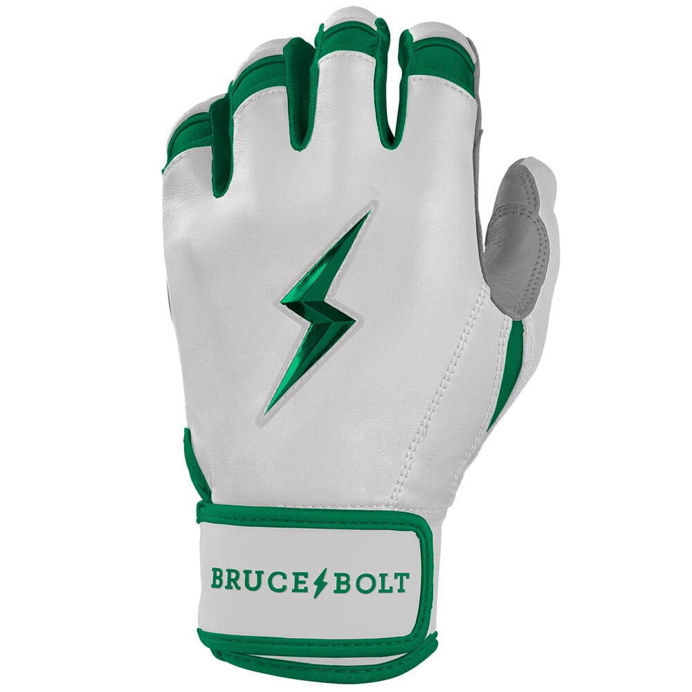 Premium Short Cuff Batting Gloves with Reinforced Palm | Bruce Bolt Pro Chrome Series