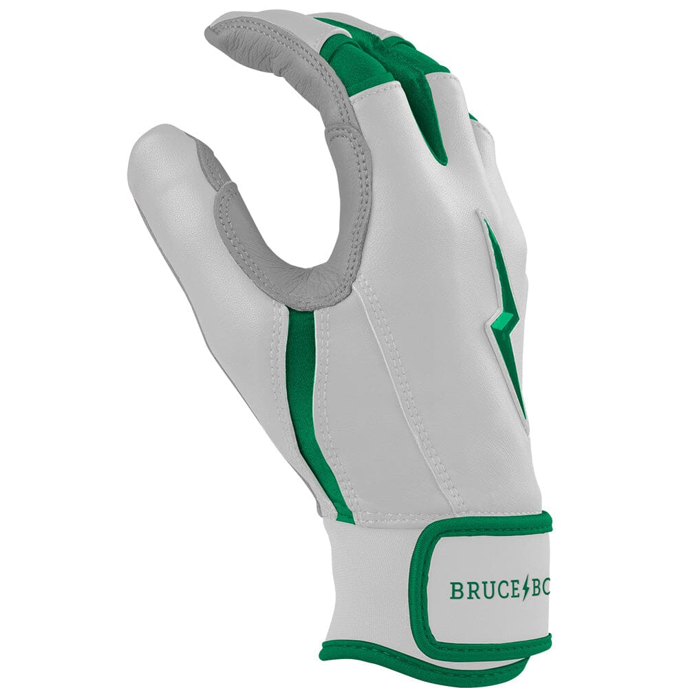 Premium Short Cuff Batting Gloves with Reinforced Palm | Bruce Bolt Pro Chrome Series