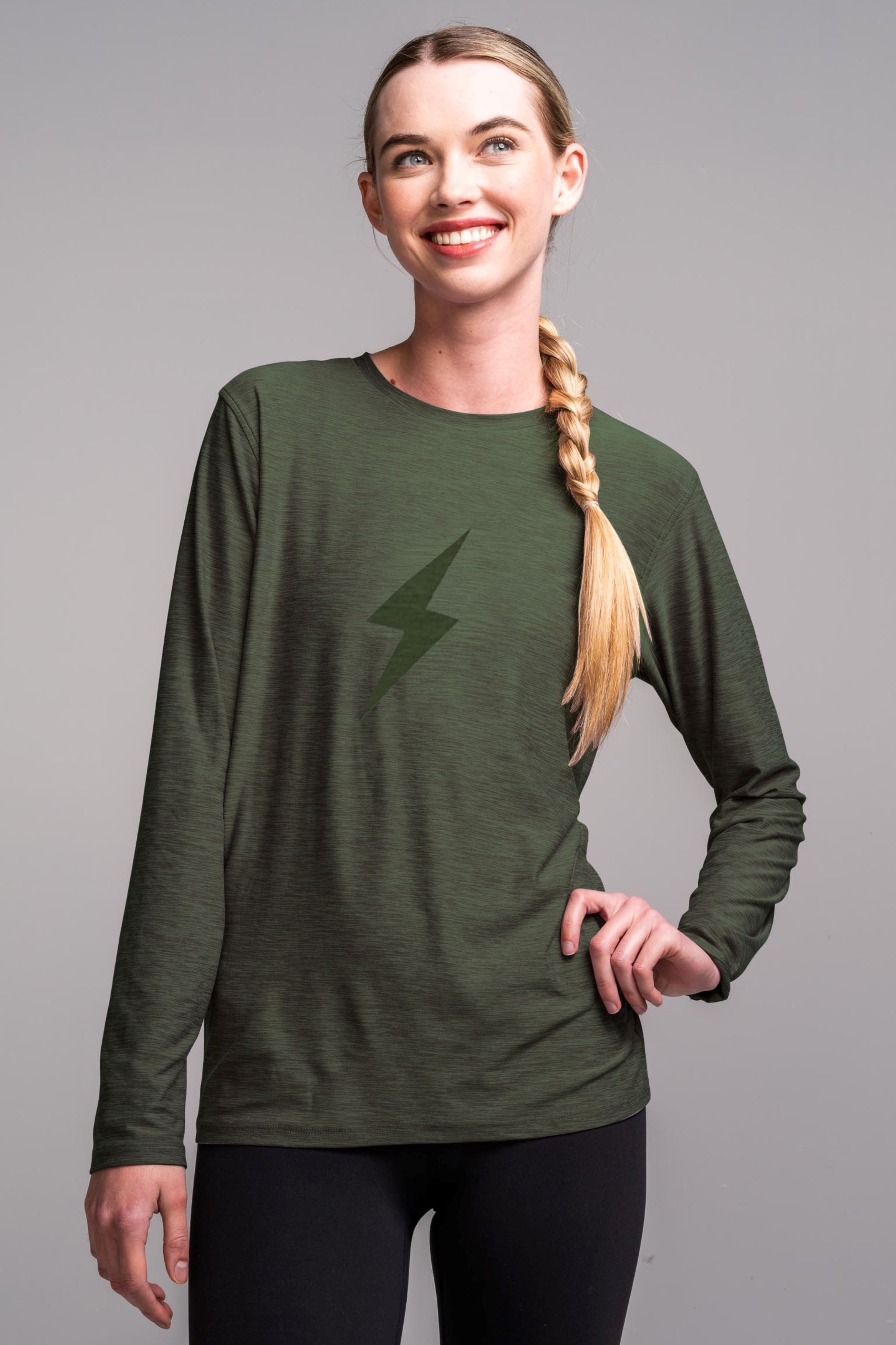 SuperSoft Long Sleeve T-Shirt for Women | BOLT Olive