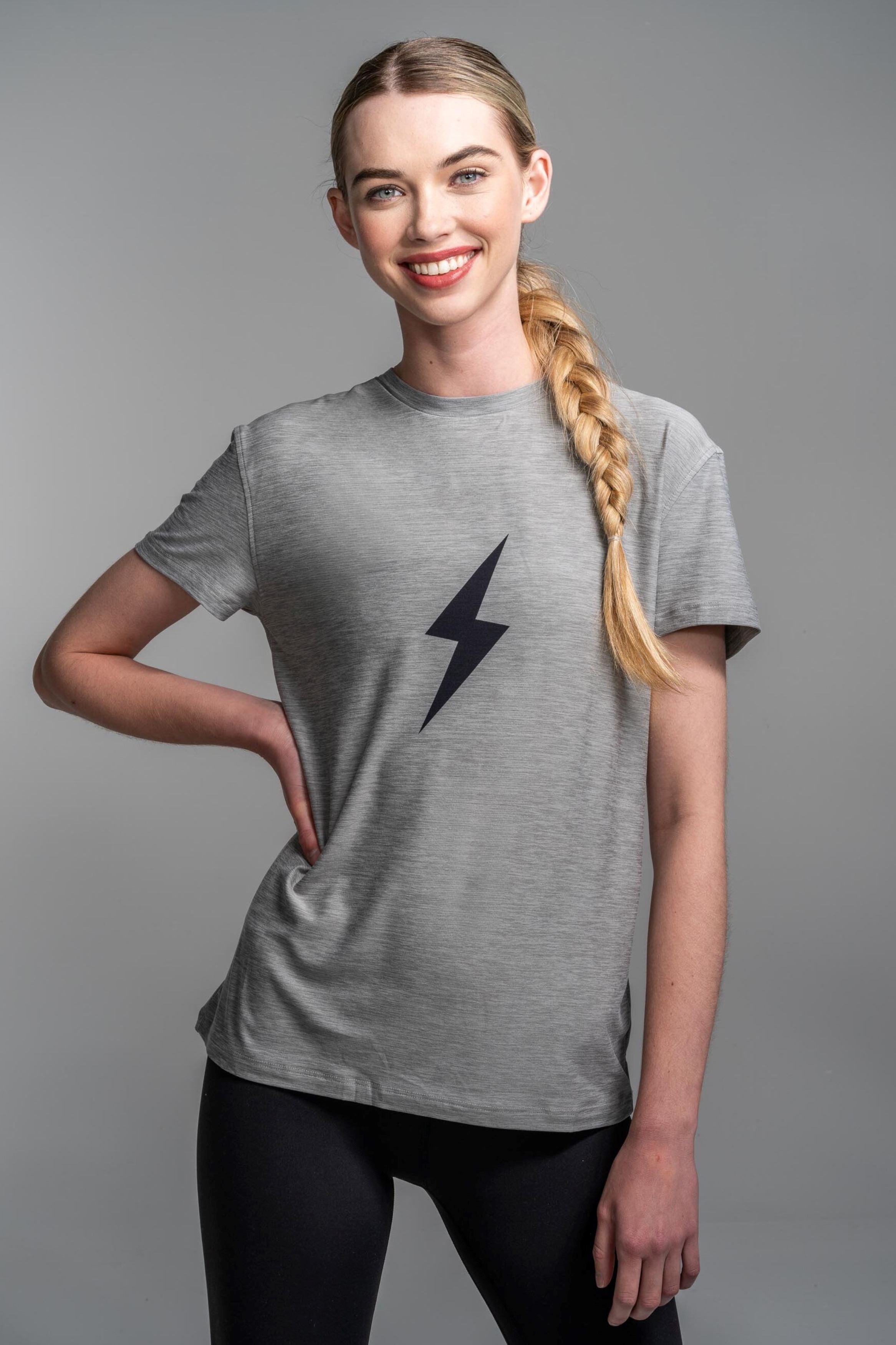 SuperSoft Women's T-Shirt for Gym & Casual Wear | BOLT Grey