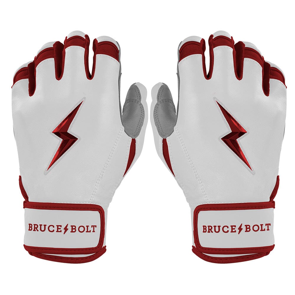 Premium Short Cuff Batting Gloves with Cabretta Leather | Bruce Bolt