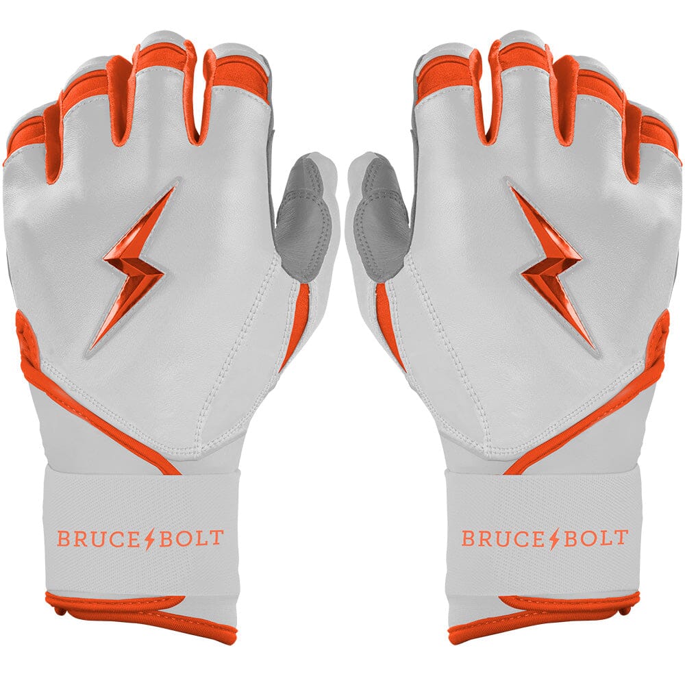 Premium Long Cuff Batting Gloves with Reinforced Palm & Double Inverse Cuff | Bruce Bolt