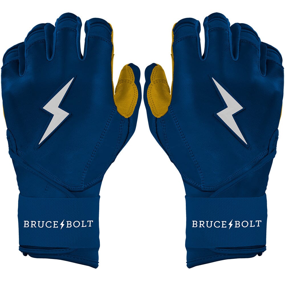 Premium Long Cuff Batting Gloves with Cabretta Leather | Bruce Bolt