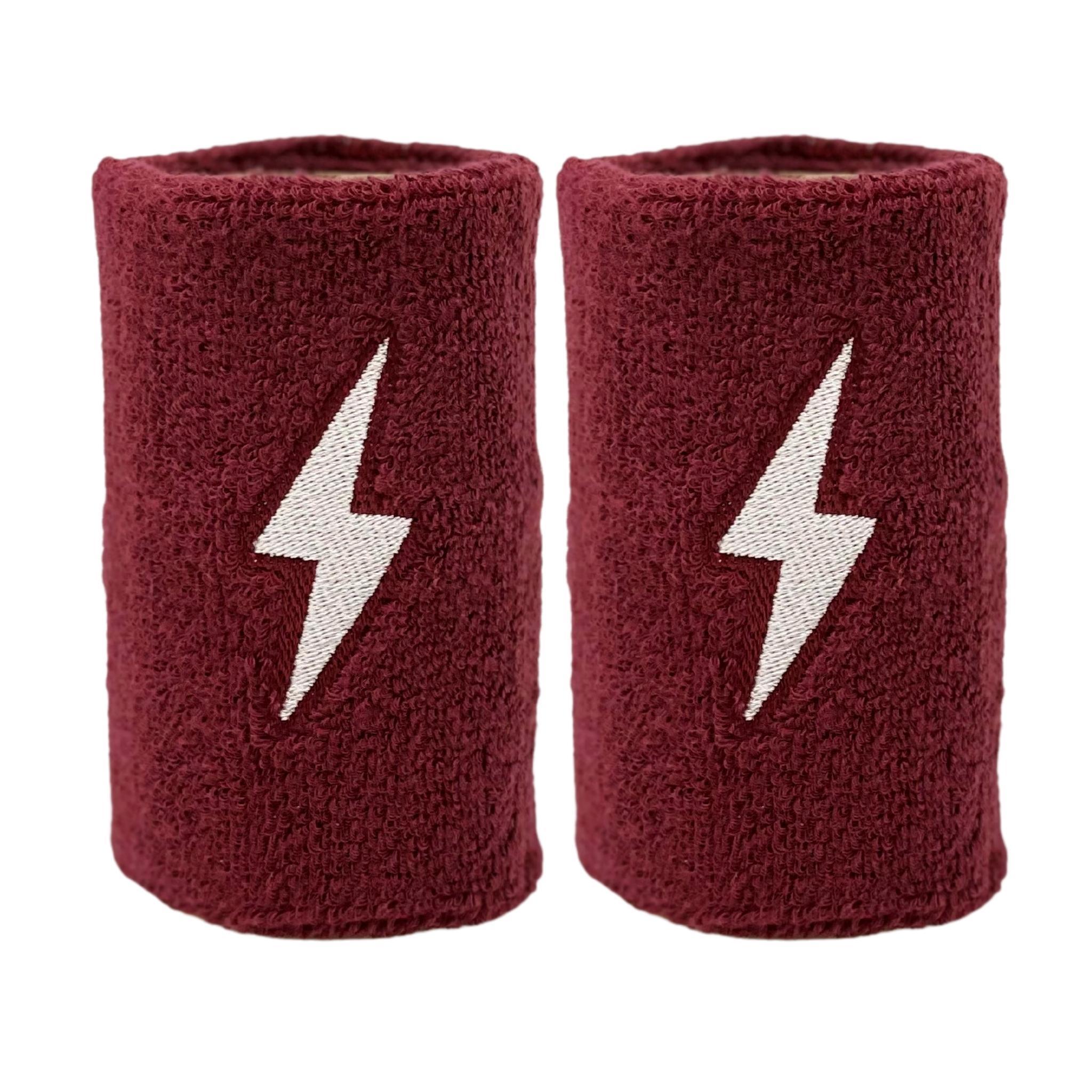 Premium Terry Cloth Wristbands for Baseball | BRUCE BOLT Pro - Maroon