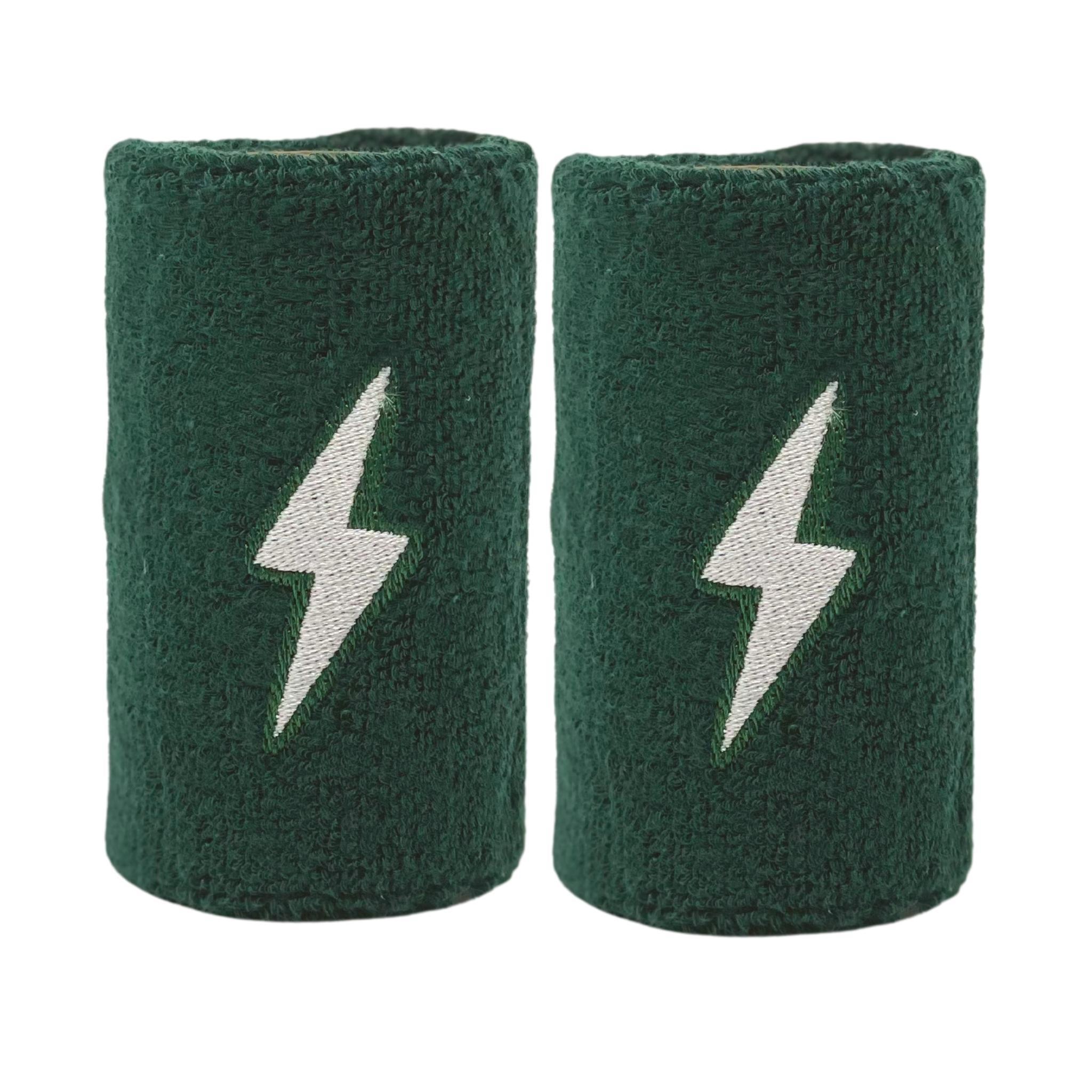 Premium Terry Cloth Wristbands for Baseball | BRUCE BOLT Pro Green