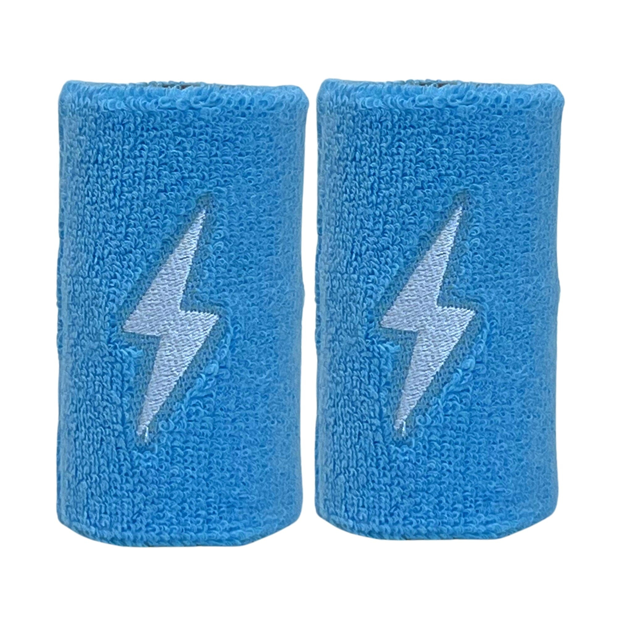 Premium Sweat-Absorbing Wrist Bands for Baseball | BRUCE BOLT Baby Blue