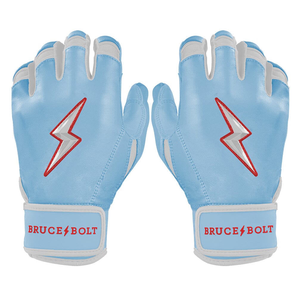 Premium Short Cuff Batting Gloves with Reinforced Palm & Wrist Support | HAPP Series Baby Blue