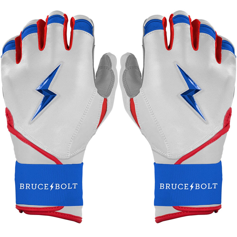 Premium Long Cuff Batting Gloves with Double Reinforced Palm | Bruce Bolt